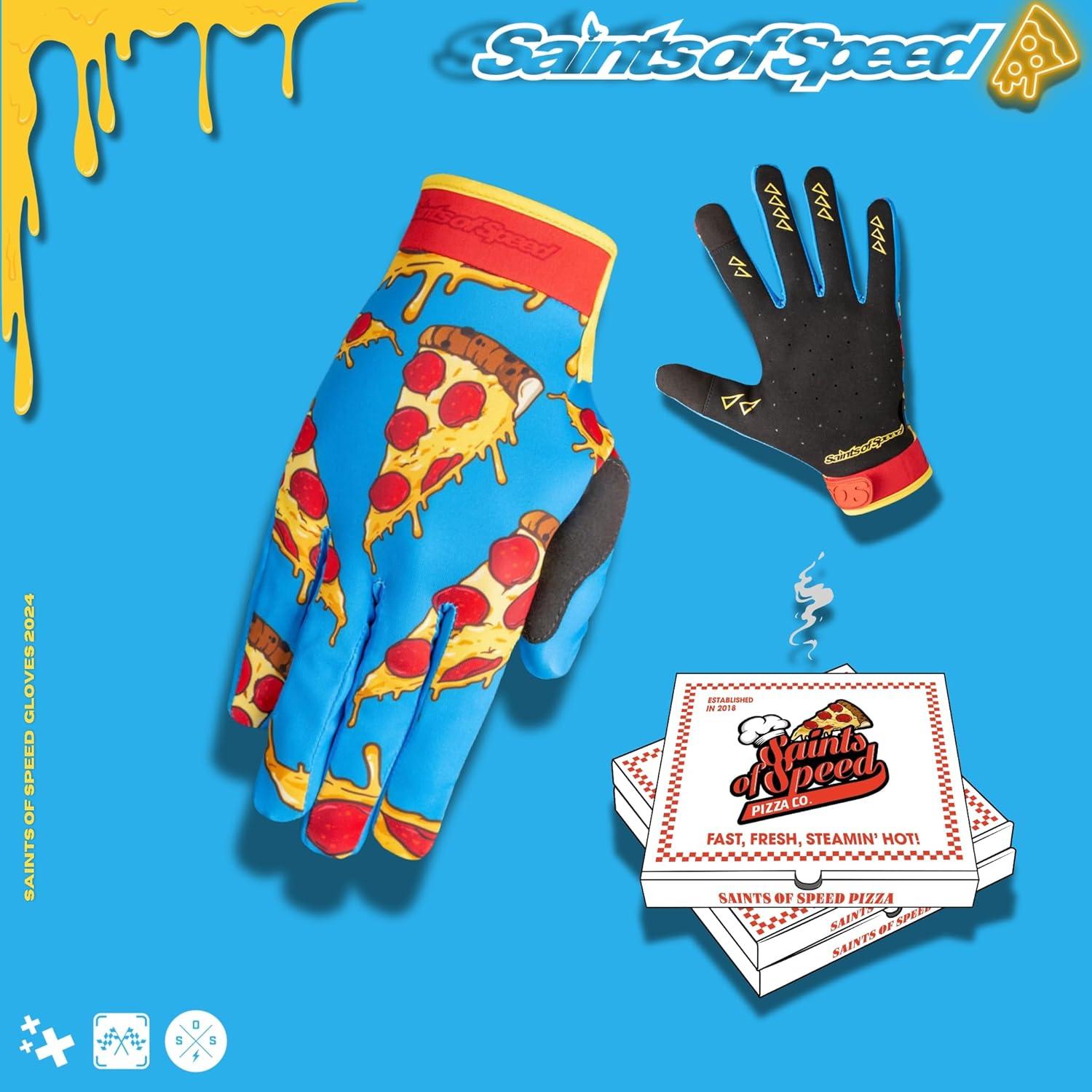 Guantes de Motocross Saints of Speed Pizza X-Large Transpirables
