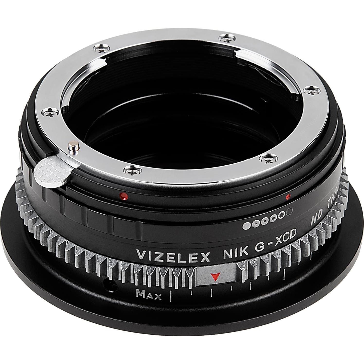 Adaptador de lente Fotodiox Pro Nikon F a Hasselblad XCD con ND variable