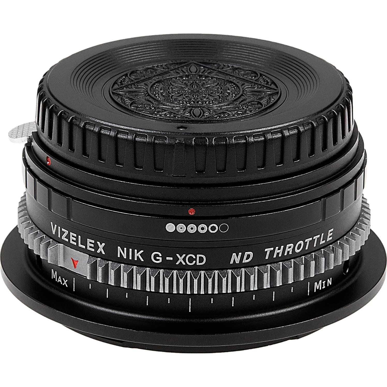 Adaptador de lente Fotodiox Pro Nikon F a Hasselblad XCD con ND variable