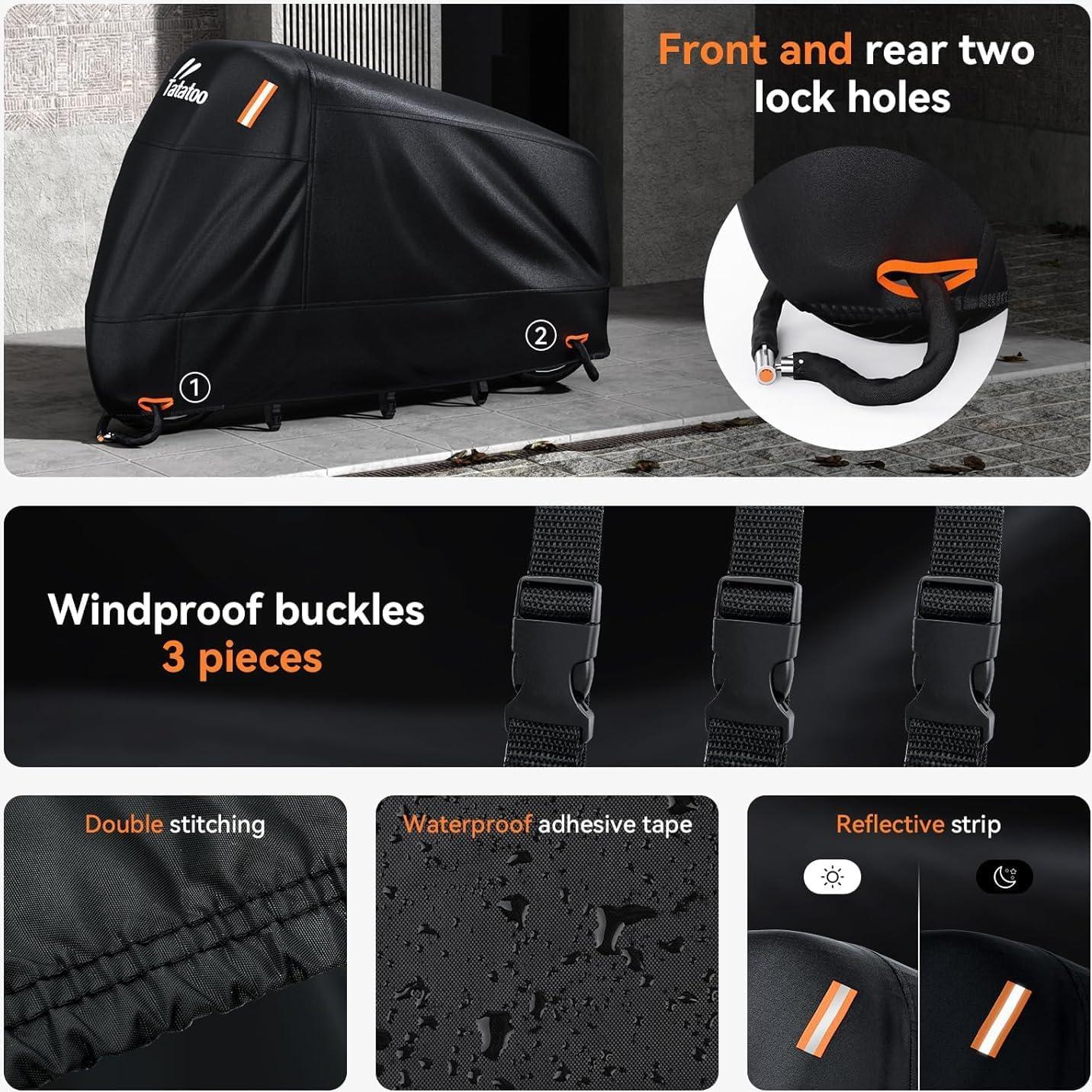 Funda para motocicleta TATATOO 4XL impermeable 284.6 cm