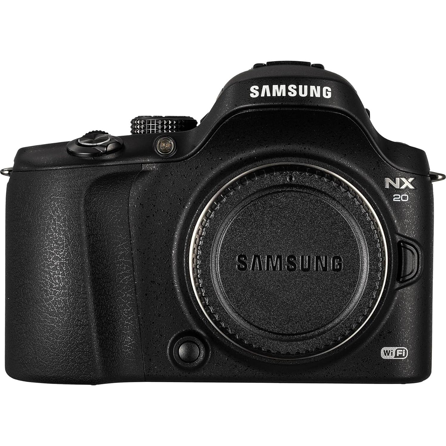 Cámara Digital Sin Espejo Samsung NX20 20.3MP Wi-Fi 18-55mm