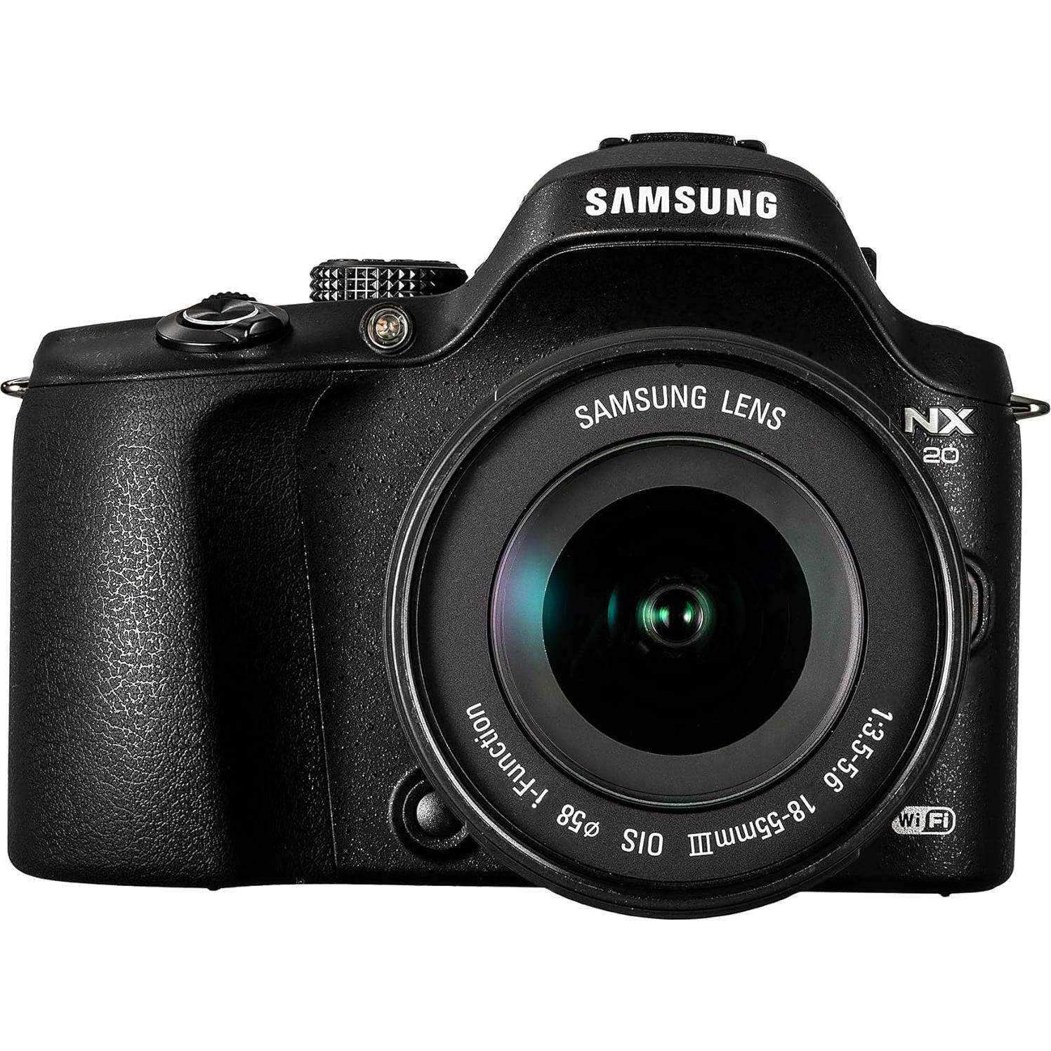 Cámara Digital Sin Espejo Samsung NX20 20.3MP Wi-Fi 18-55mm