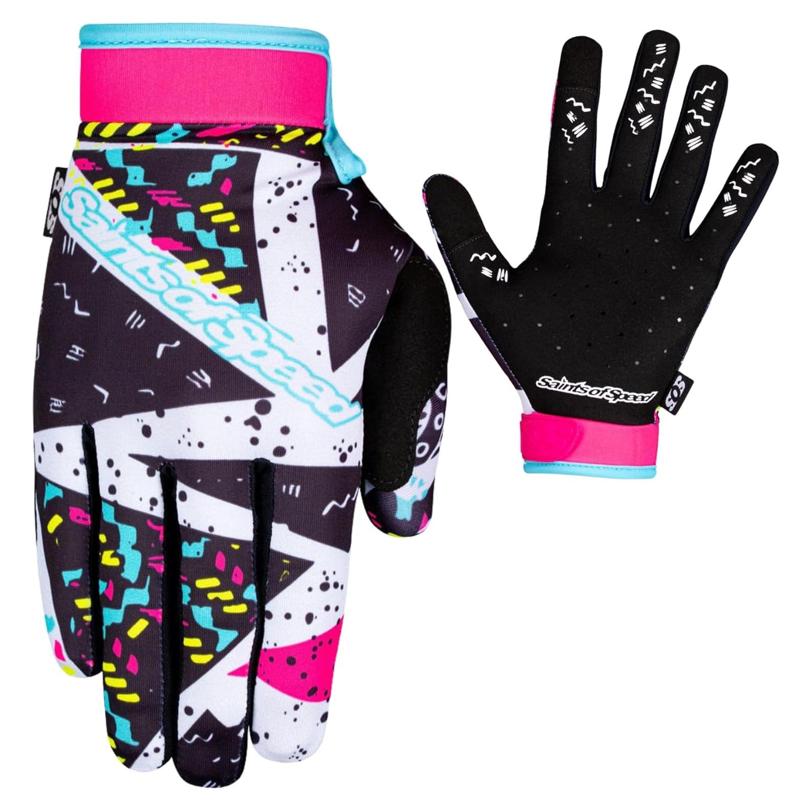 Guantes de Motocross Saints of Speed Retro, Medianos, Transpirables