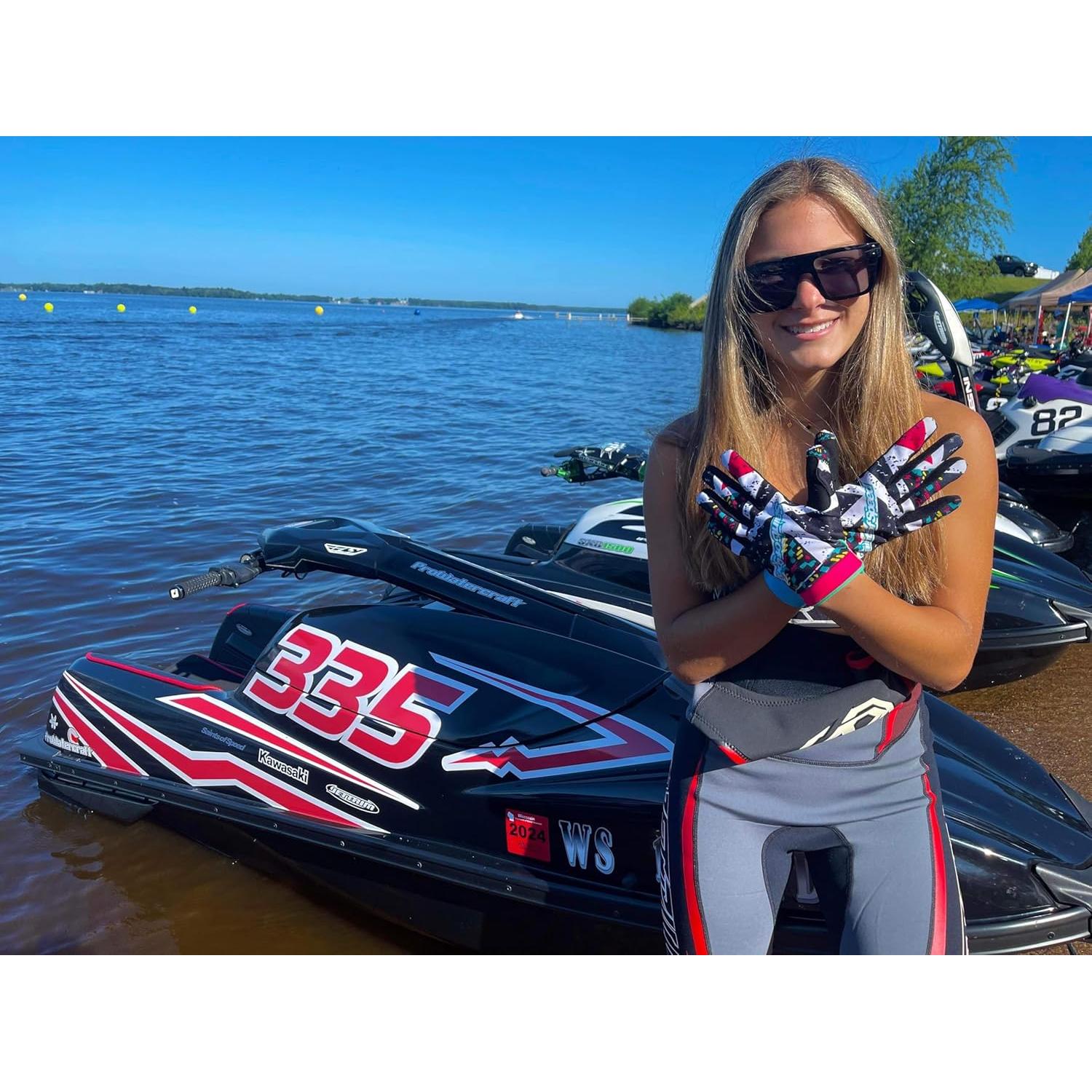 Guantes de Motocross Saints of Speed Retro, Medianos, Transpirables