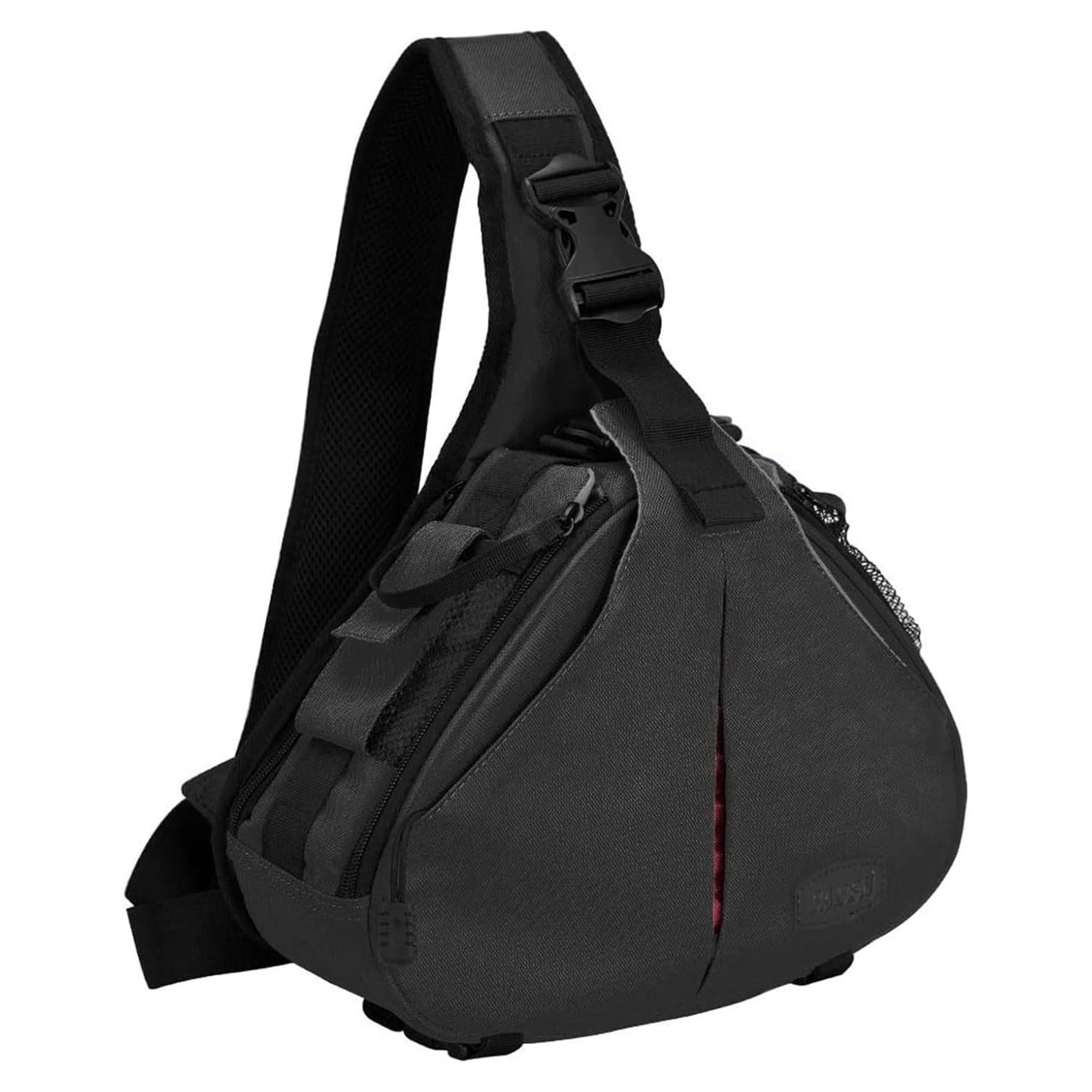 Mochila Sling CADeN para Cámara DSLR Impermeable Negra