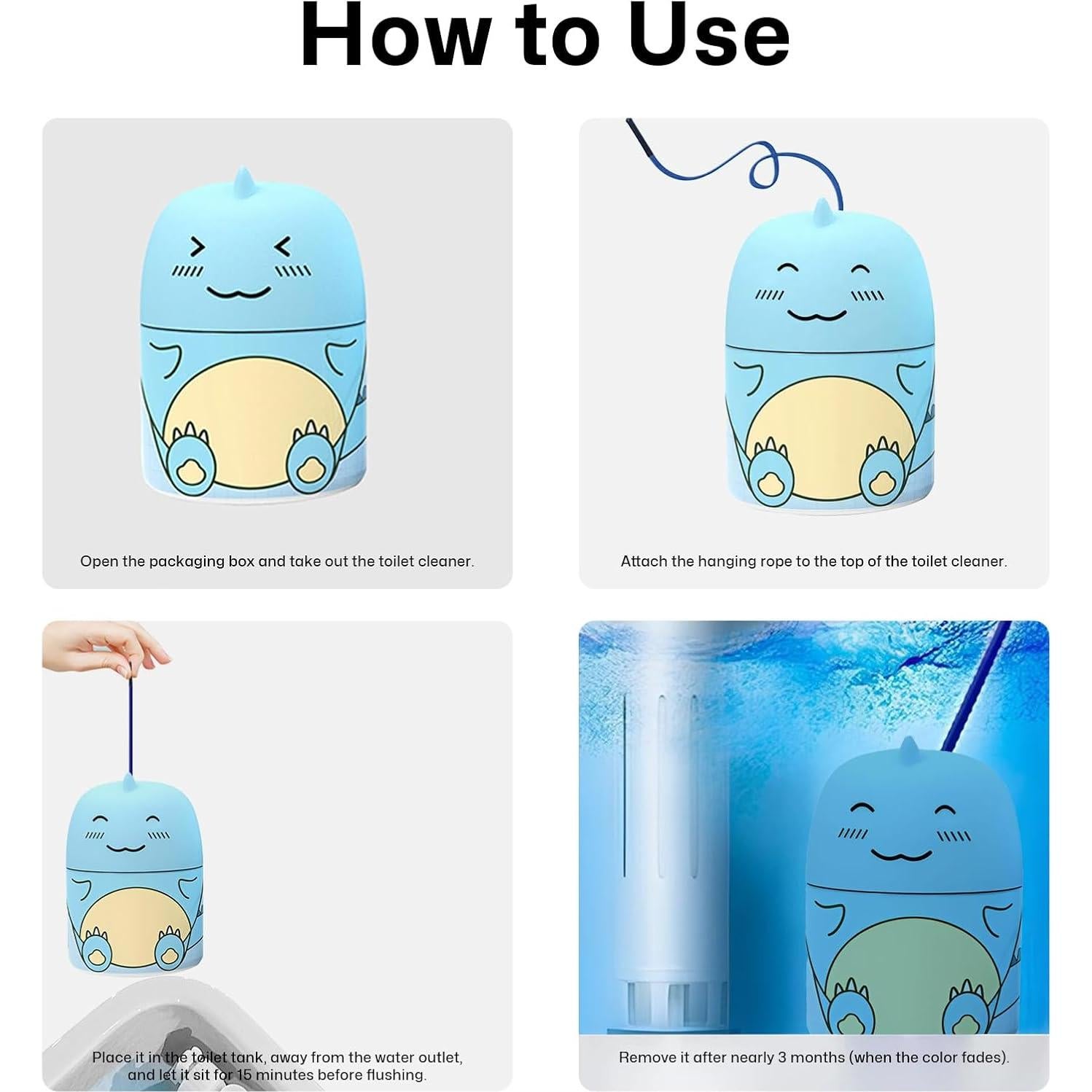 Limpiador de Inodoro MOGOXION Dinosaurio Aroma Fresco 300g