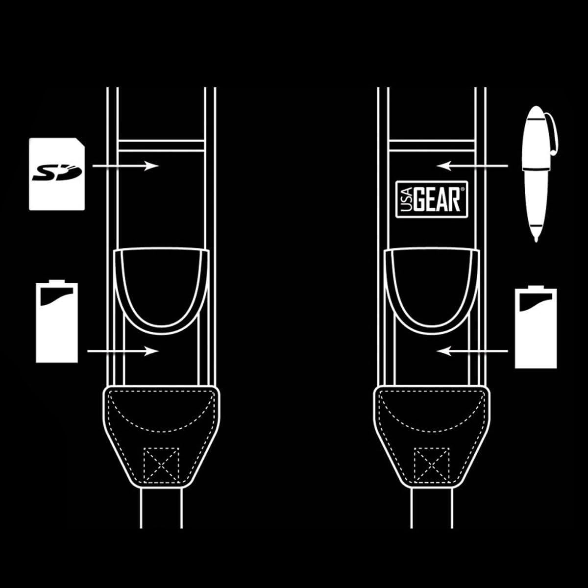 Correa de cámara USA Gear GRCMMS0100GMEW Neopreno Acolchado