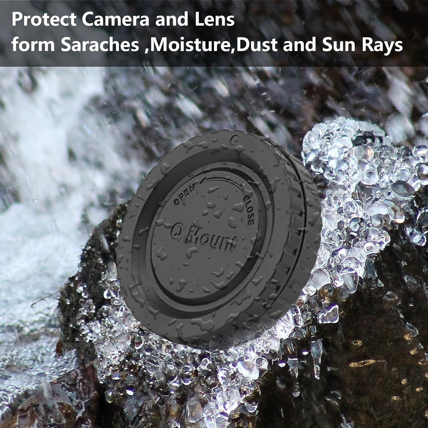 Kit de tapas para cámara Pentax Q PQ Mount - Tapa de cuerpo y lente