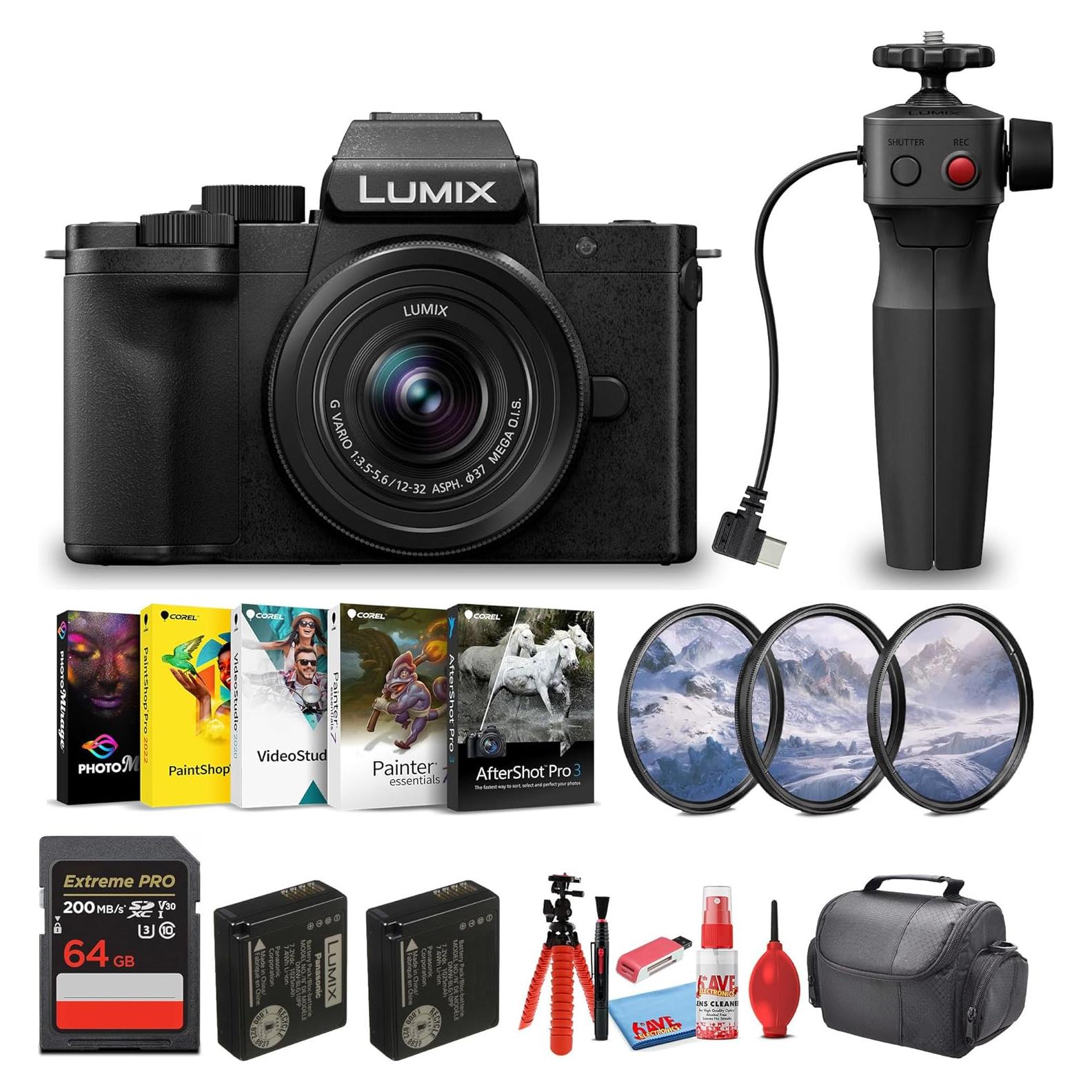 Cámara Sin Espejo Panasonic Lumix G100D 4K con Lente 12-32mm