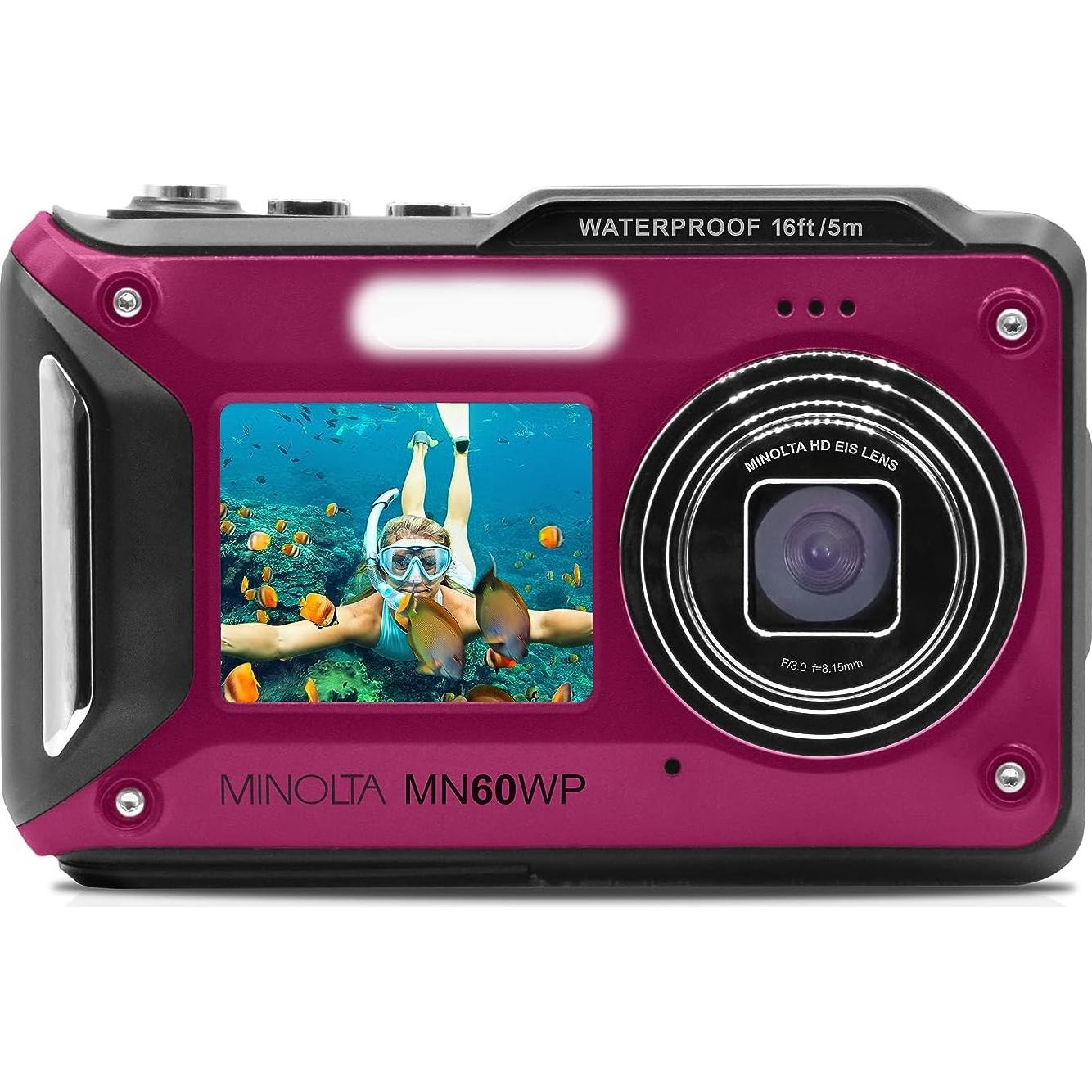 Cámara Digital Impermeable Minolta MN60WP 48MP 4K UHD