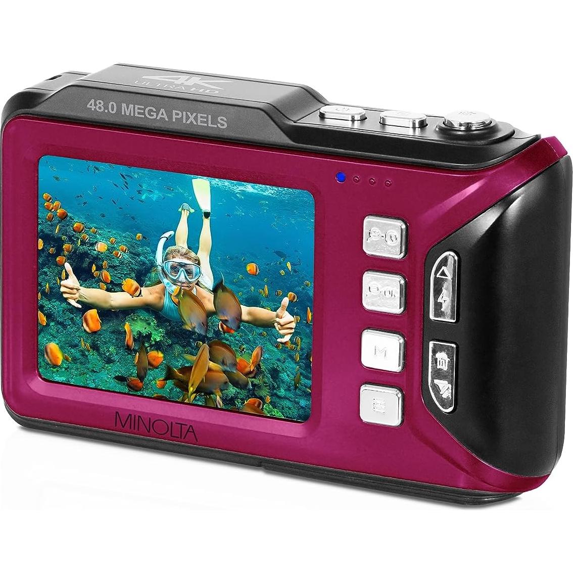 Cámara Digital Impermeable Minolta MN60WP 48MP 4K UHD