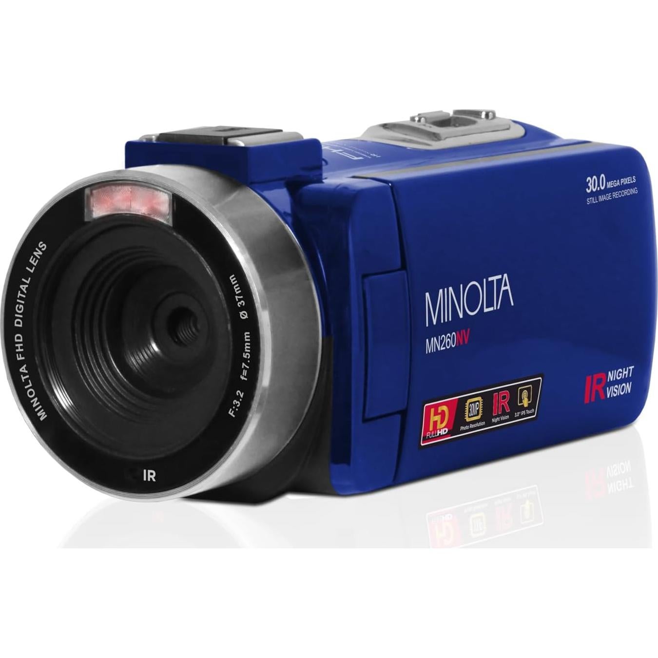 Cámara de Video Minolta MN260NV 1080P FHD 30MP Visión Nocturna