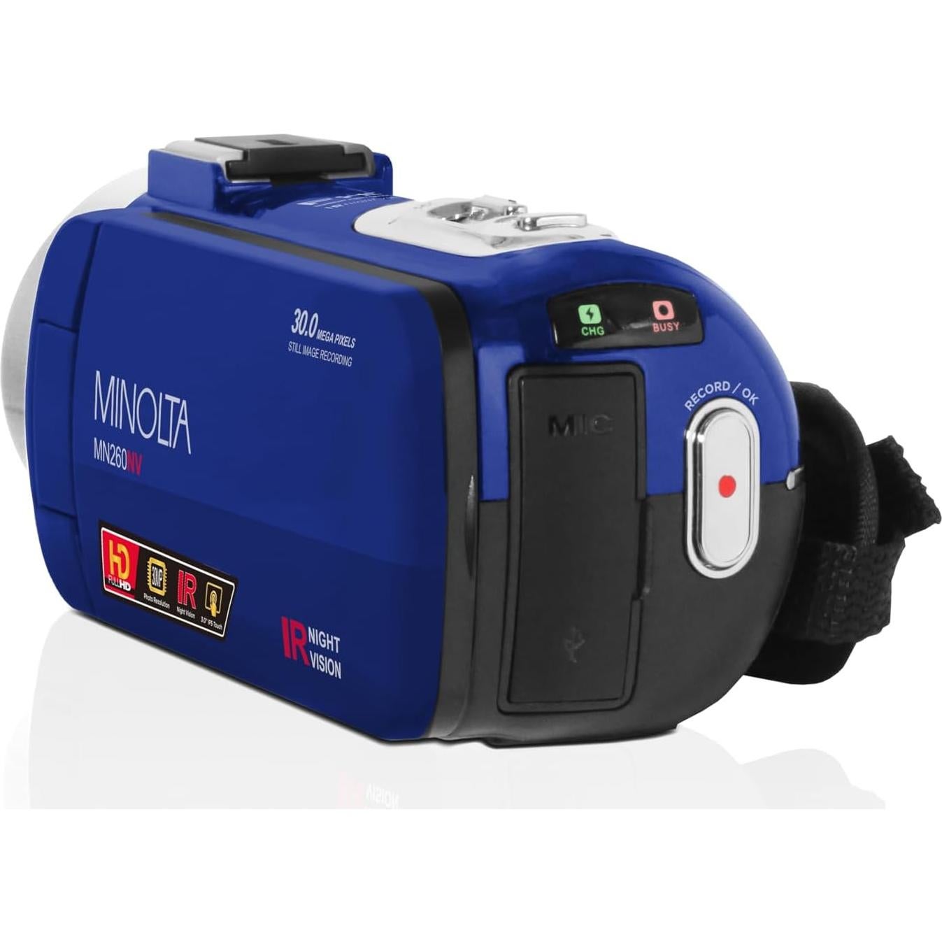 Cámara de Video Minolta MN260NV 1080P FHD 30MP Visión Nocturna