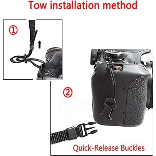 Correa de cámara Eorefo con hebillas liberación rápida Verde militar