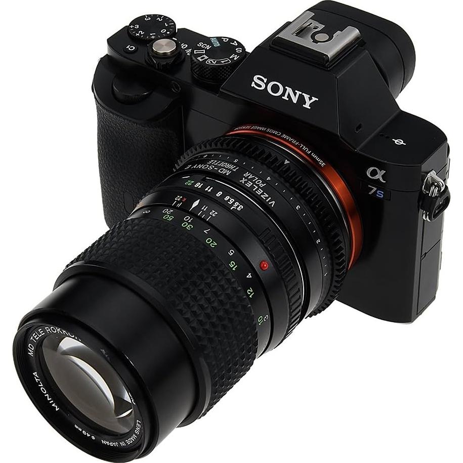 Adaptador de Montura Vizelex Polar Throttle Minolta a Sony E con Filtro Polarizador