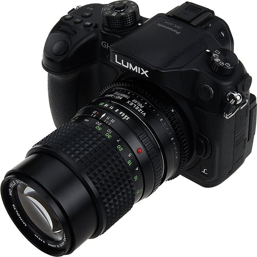 Adaptador Vizelex Polar Throttle Minolta Rokkor a MFT con Filtro