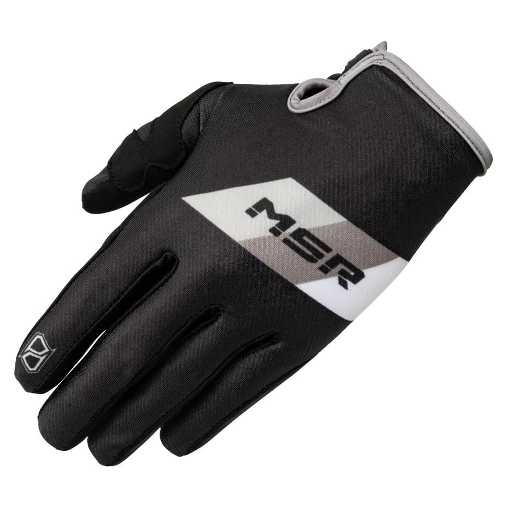 Guantes de Motocross MSR Axxis Medianos Negros para Unisex