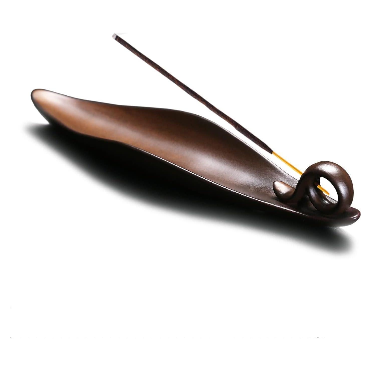 Soporte de Incienso Cerámica Befygier Marrón 3 Agujeros