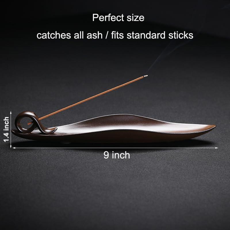 Soporte de Incienso Cerámica Befygier Marrón 3 Agujeros