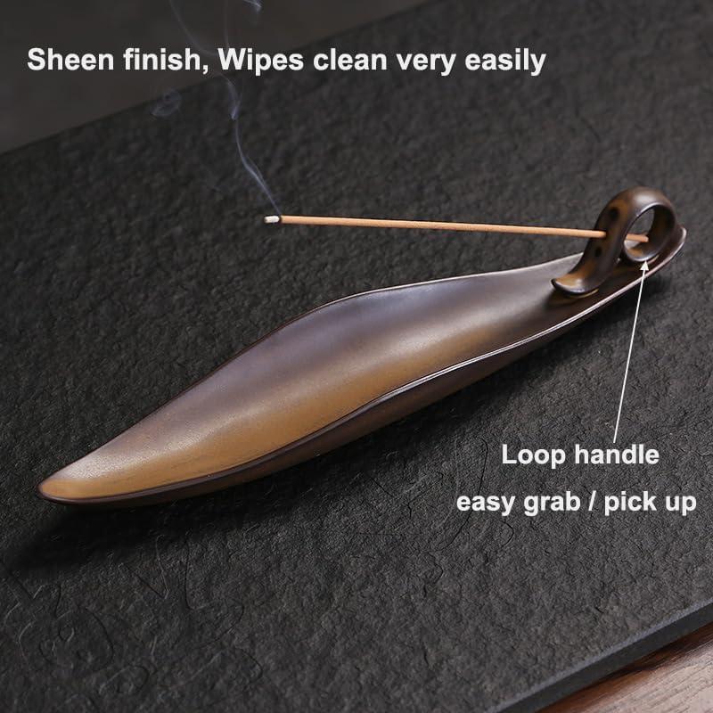 Soporte de Incienso Cerámica Befygier Marrón 3 Agujeros