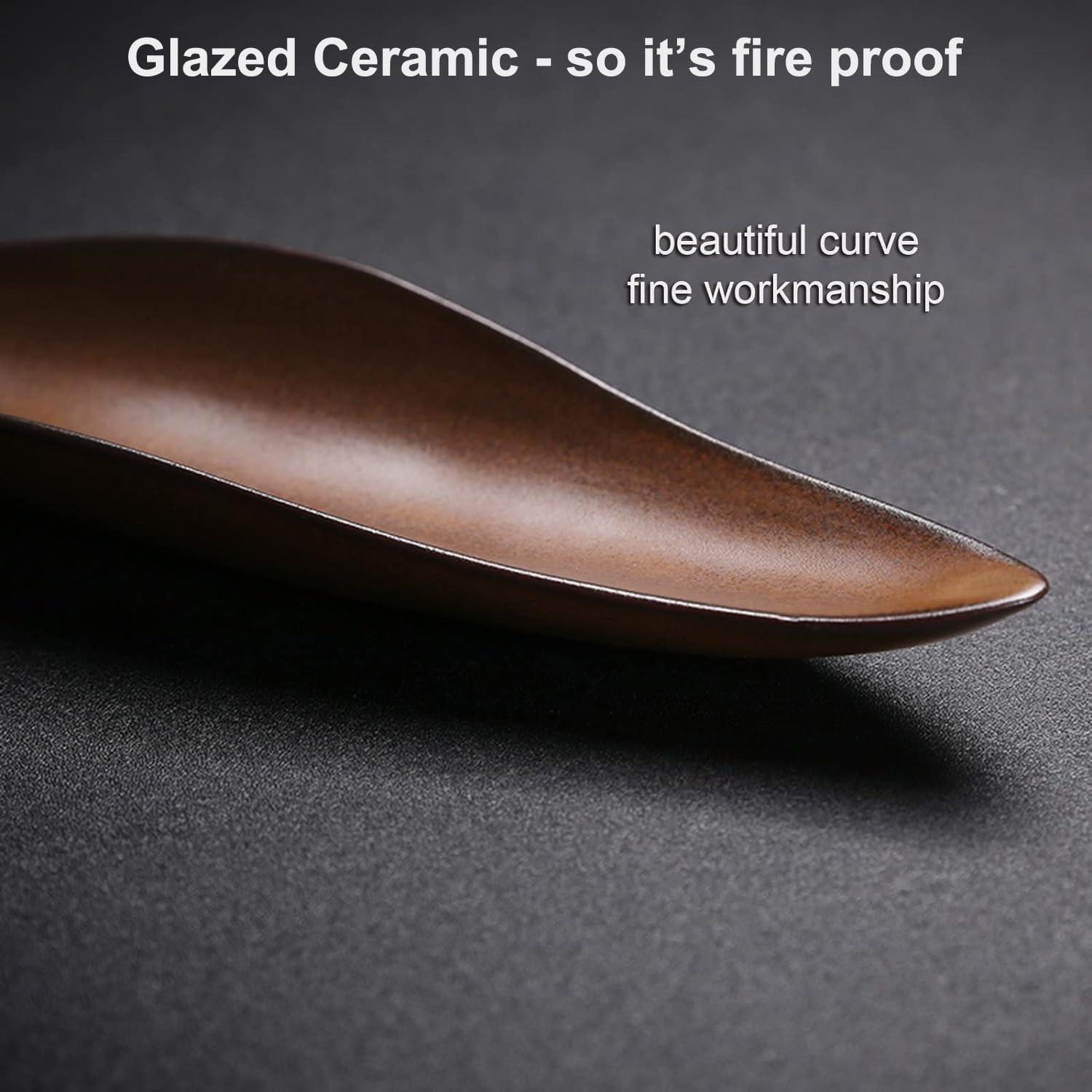 Soporte de Incienso Cerámica Befygier Marrón 3 Agujeros