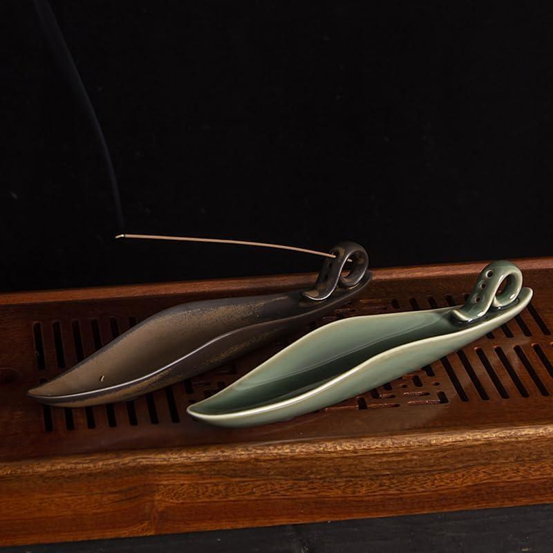 Soporte de Incienso Cerámica Befygier Marrón 3 Agujeros