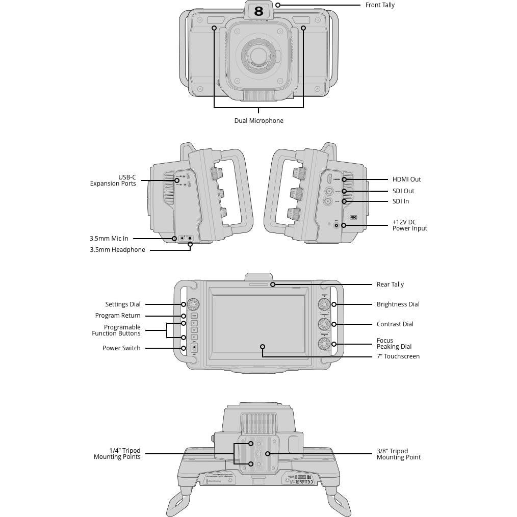 Cámara de Producción en Vivo Blackmagic Design 4K Plus G2