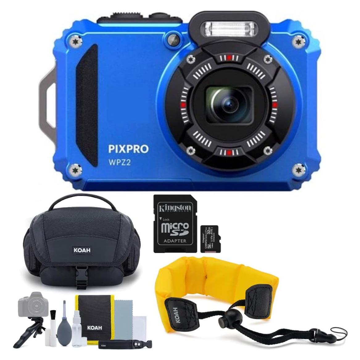 Cámara Digital Kodak PIXPRO WPZ2 16MP Resistente al Agua Azul