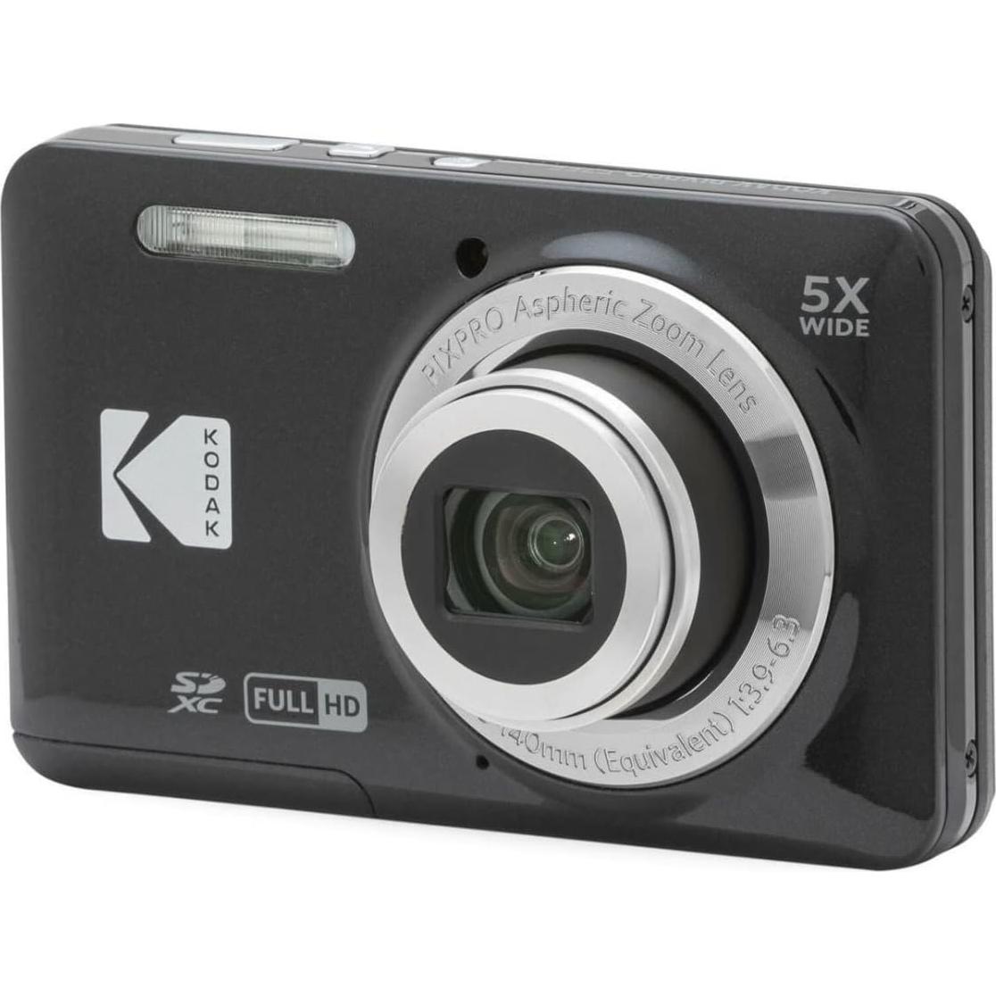 Cámara Digital Kodak PIXPRO FZ55 Zoom 5x y Funda de Viaje