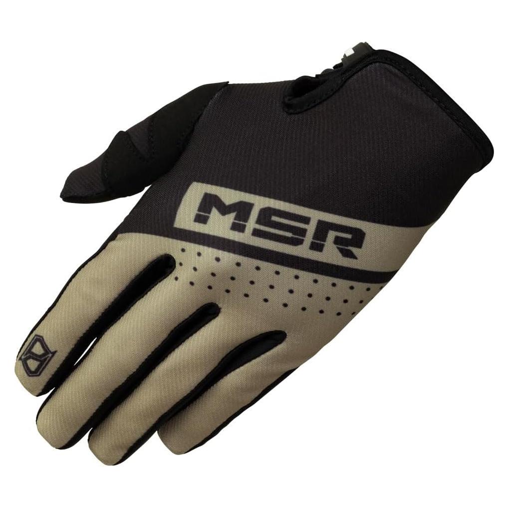 Guantes de Motocross MSR Axxis Medianos Negros para ATV