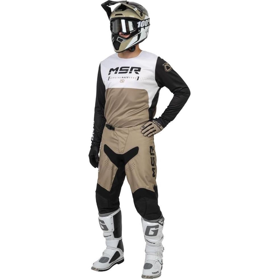 Guantes de Motocross MSR Axxis Medianos Negros para ATV