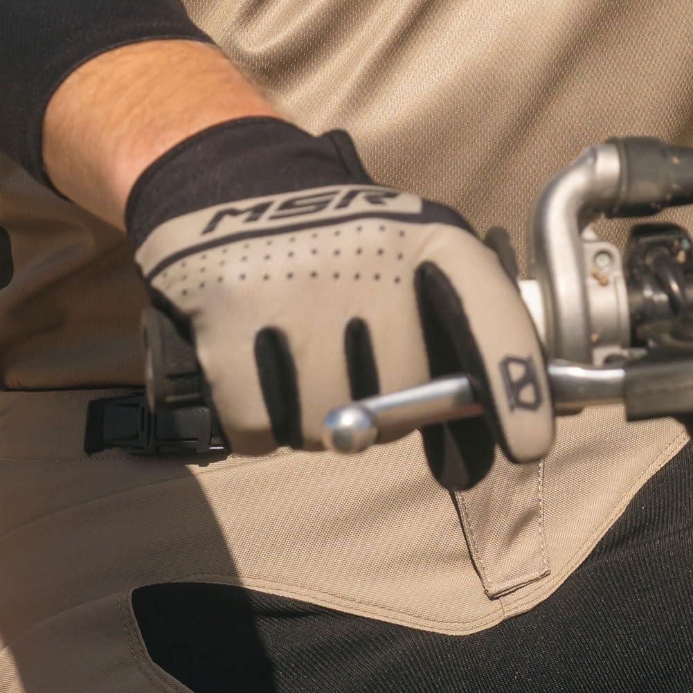 Guantes de Motocross MSR Axxis Medianos Negros para ATV