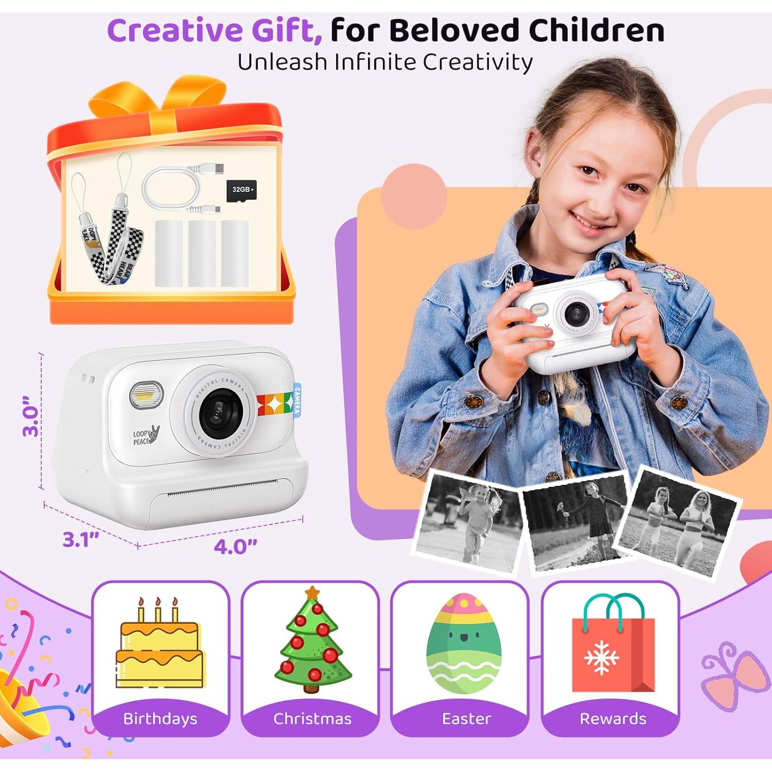 Cámara Instantánea para Niños Orantronx FBA-Instant 48MP 1080P