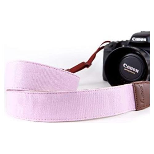 Correa de cámara ajustable ARCHE Rosa para DSLR y SLR