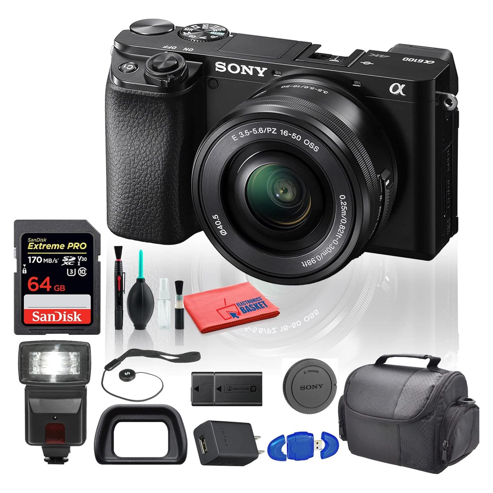 Cámara Digital Sin Espejo Sony Alpha a6100 24.2MP 16-50mm Pack