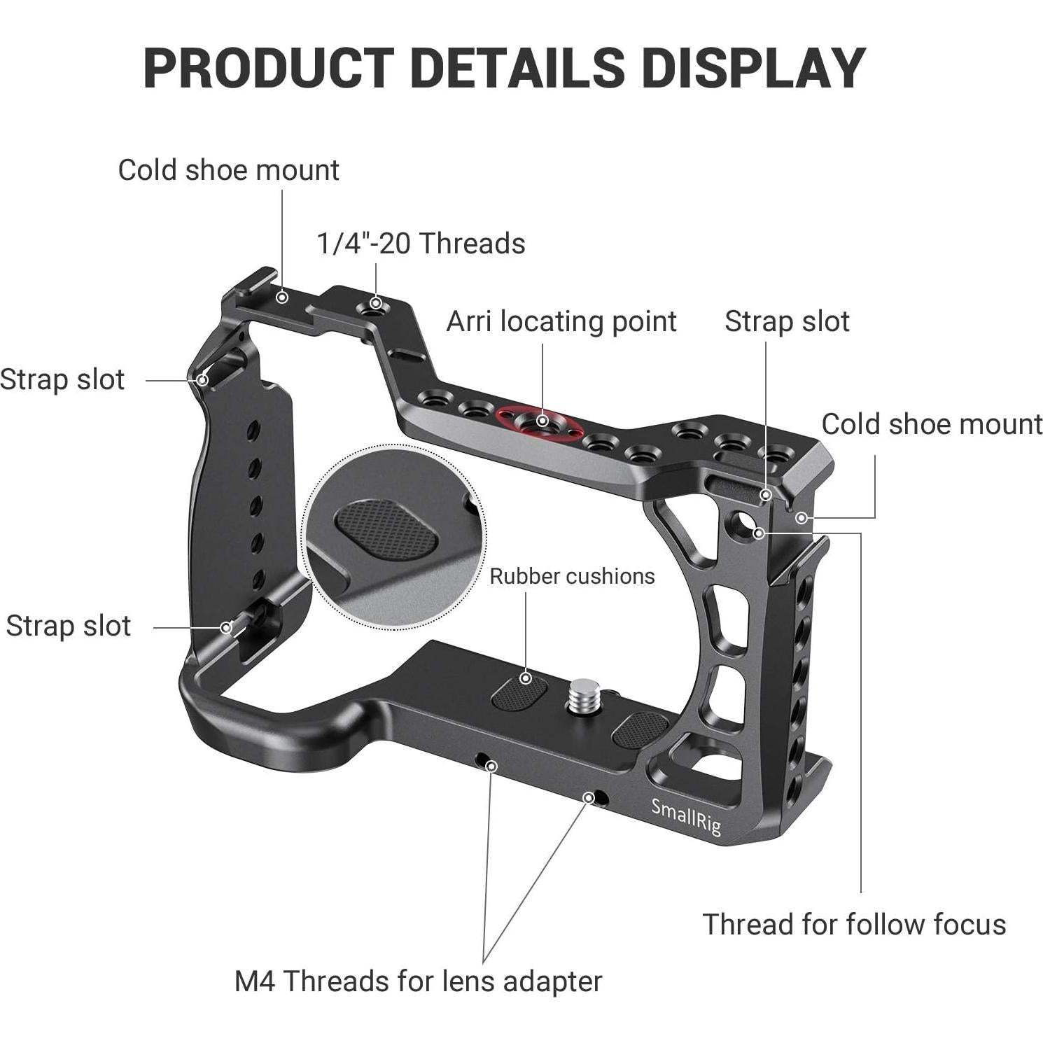 Cage SmallRig para Cámara Sony A6600 - Protección y Montaje