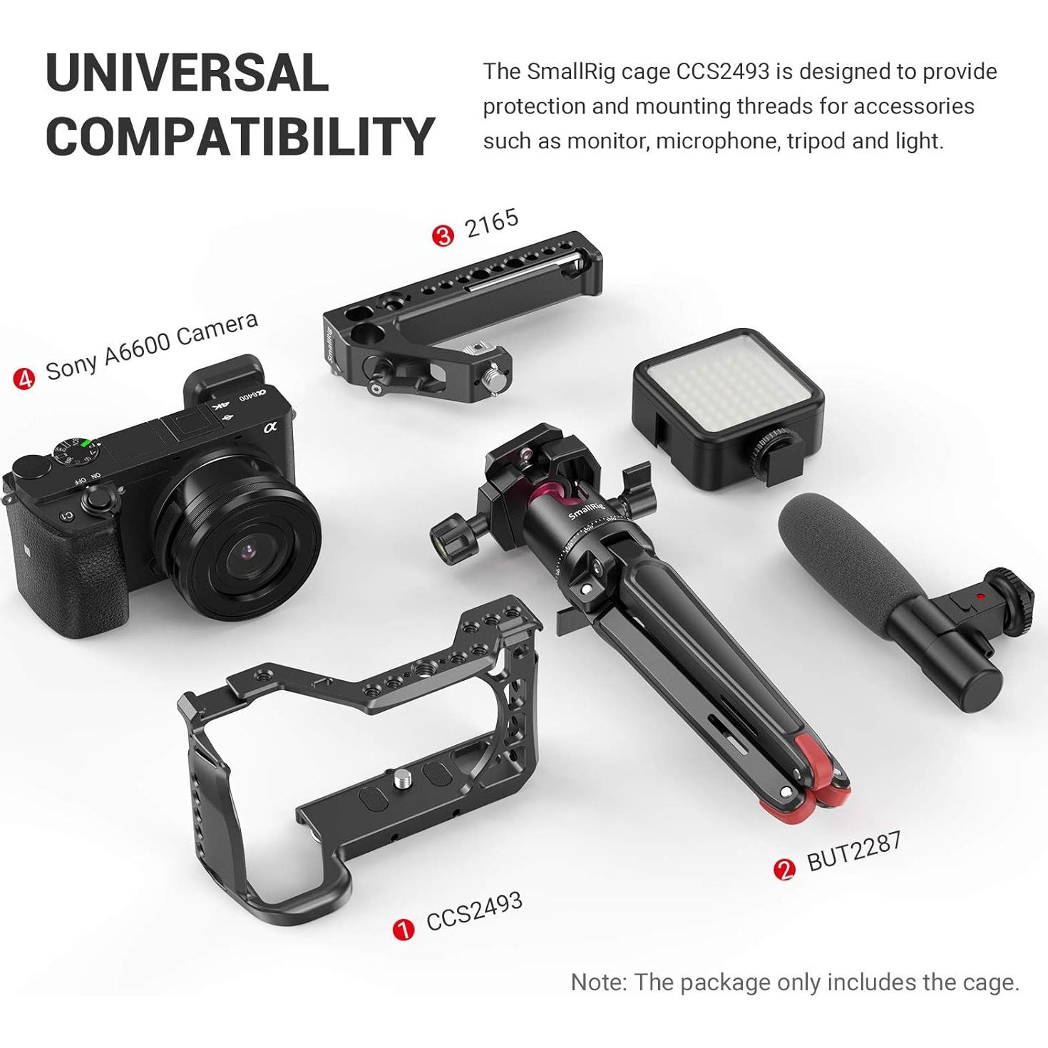 Cage SmallRig para Cámara Sony A6600 - Protección y Montaje