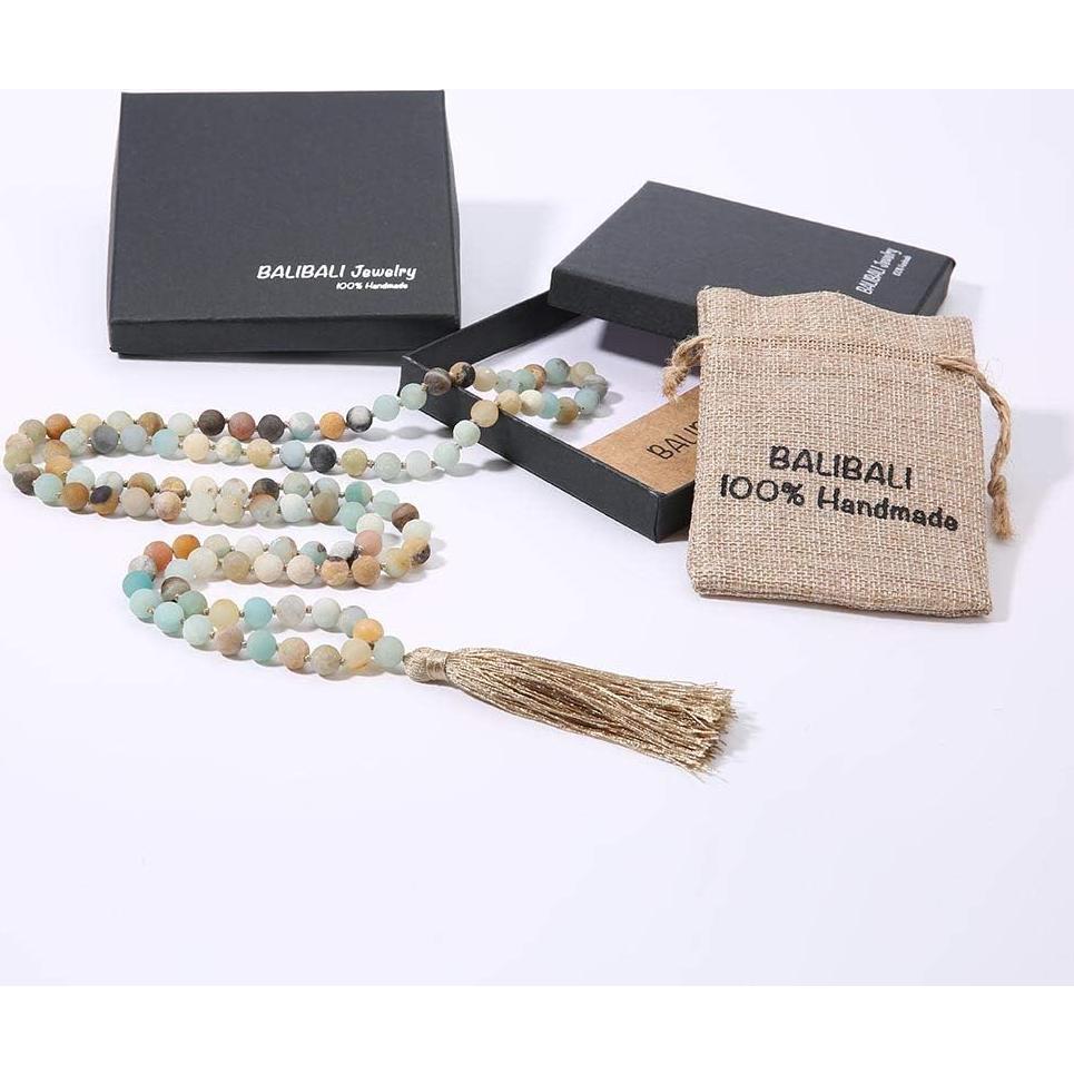 Collar Mala de Perlas Naturales 50cm BALIBALI - Chakra Yoga