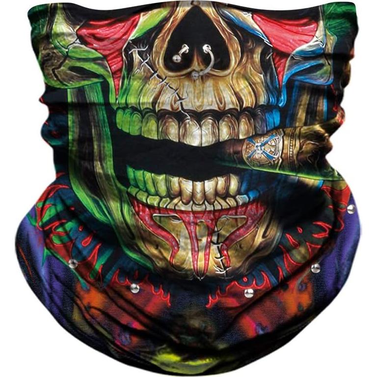 Máscara Facial Calavera Gaiter Cuello 100% Poliéster