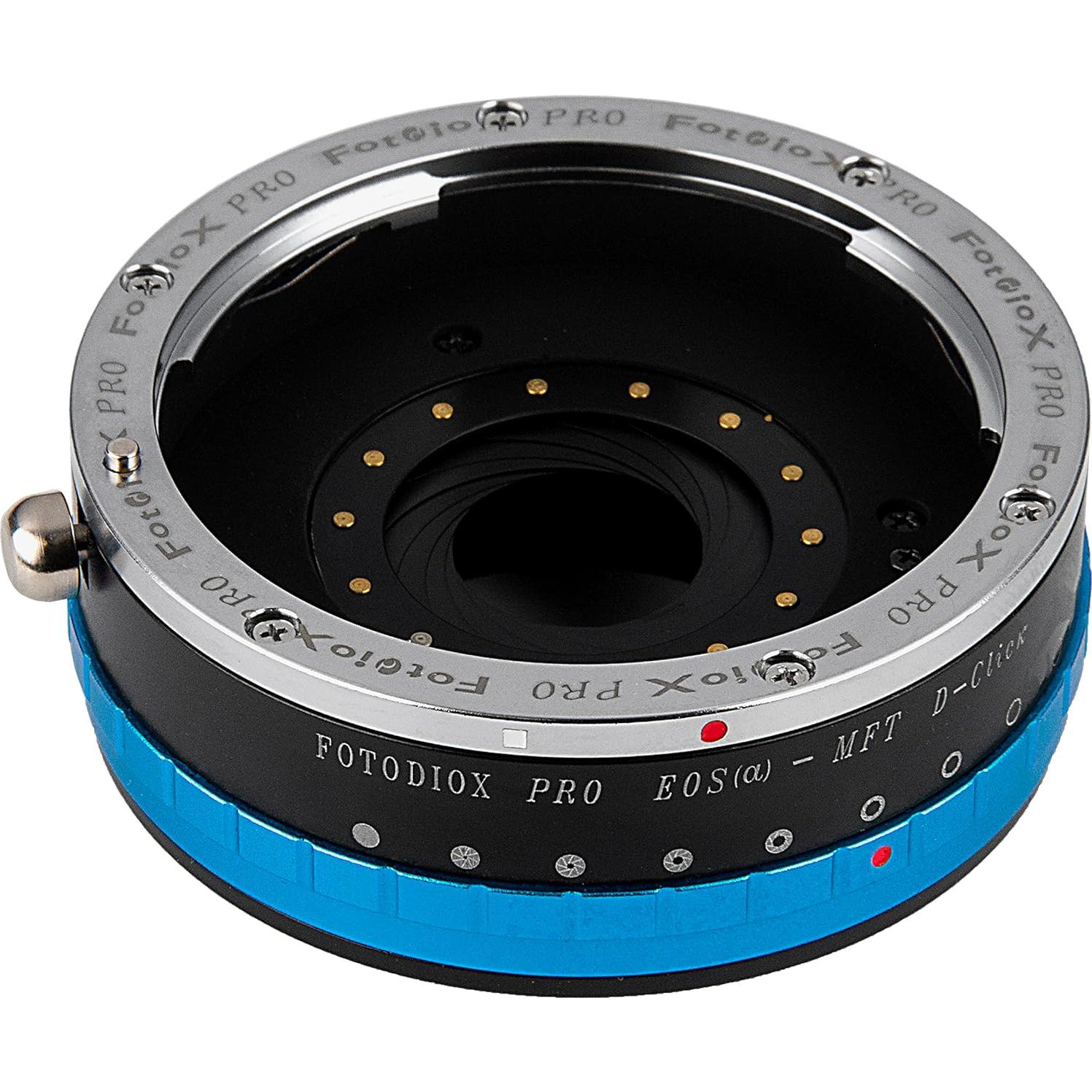 Adaptador Fotodiox Pro IRIS Canon EOS EF a Micro Cuatro Tercios