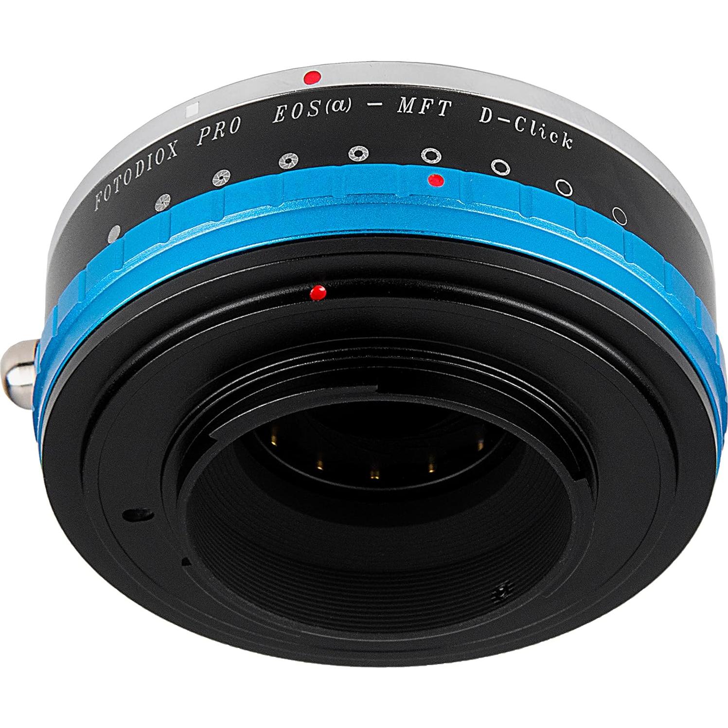 Adaptador Fotodiox Pro IRIS Canon EOS EF a Micro Cuatro Tercios