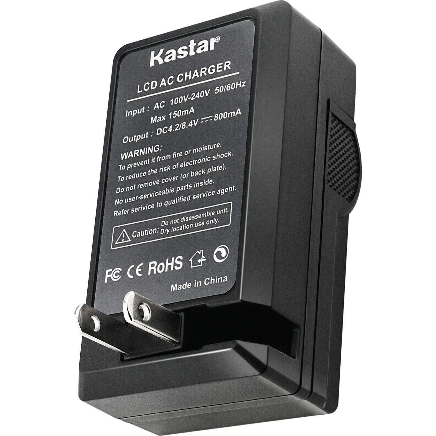 Kastar 4 Baterías LP-E6 y Cargador AC LCD para Canon