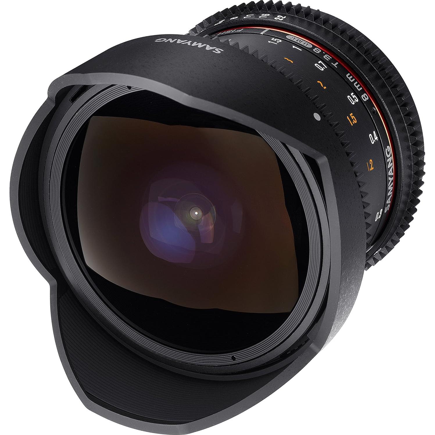 Lente de Video Samyang 8mm T3.8 para DSLR Canon - Enfoque Manual