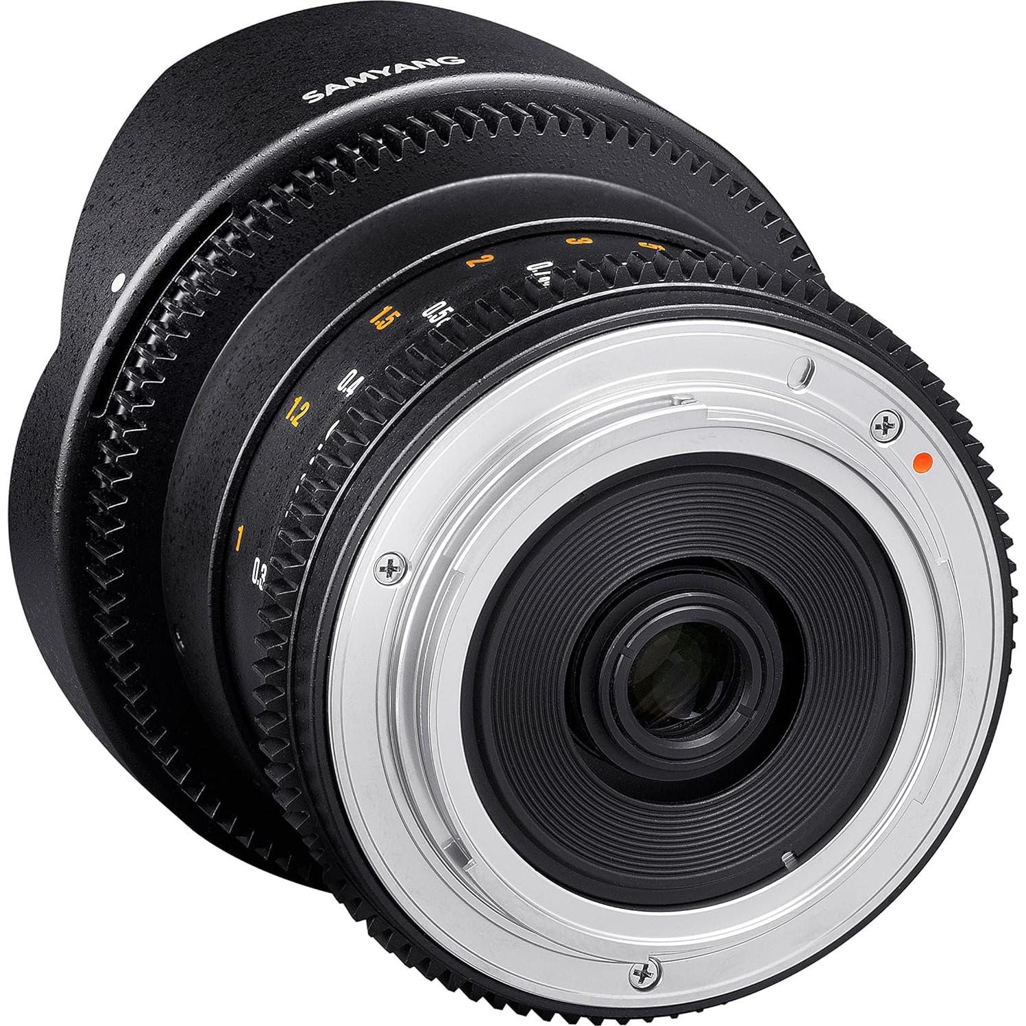 Lente de Video Samyang 8mm T3.8 para DSLR Canon - Enfoque Manual