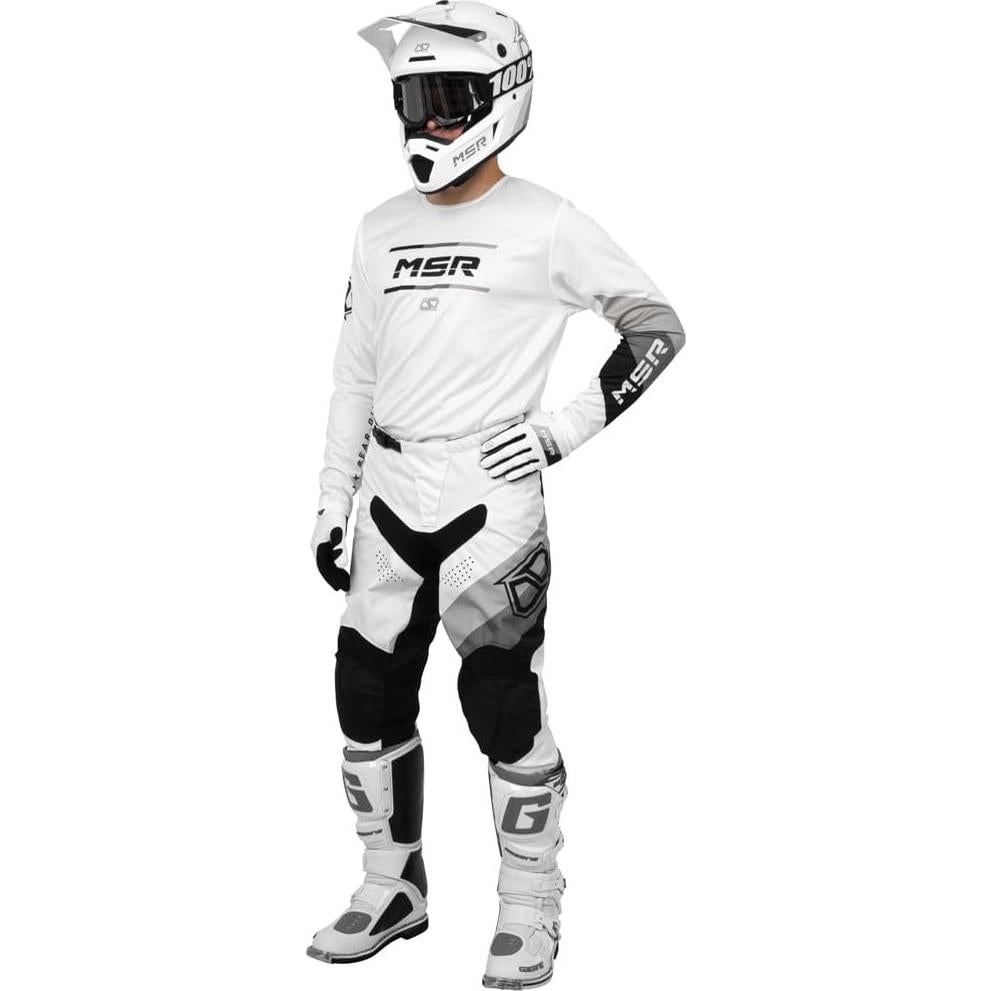 Guantes de Motocross MSR Axxis Medianos Negros Unisex