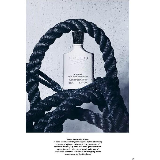 Creed Silver Mountain Water - Colonia de lujo 50 ml - Fragancia cítrica y amaderada