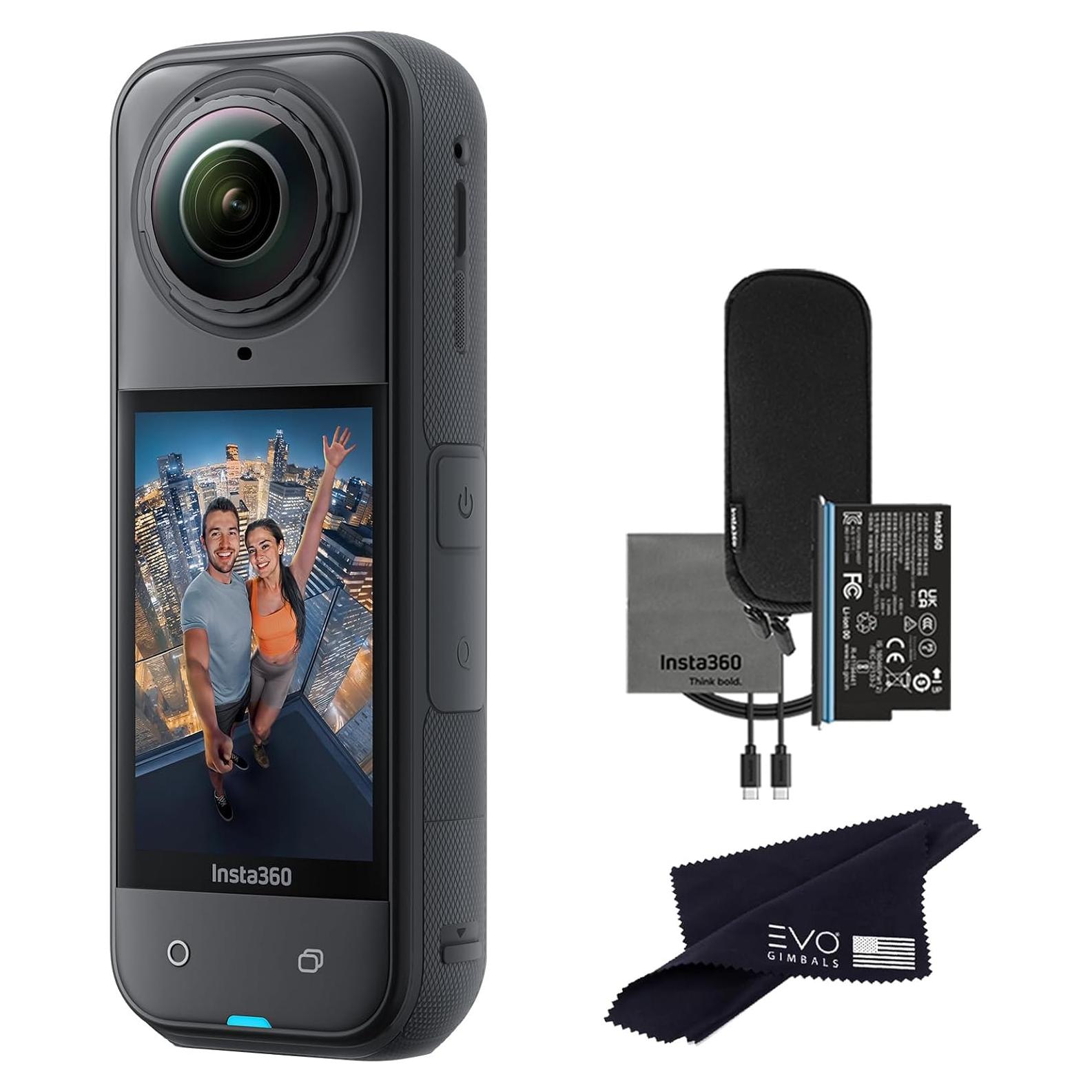 Cámara de acción 360 Insta360 X5 8K HDR 72MP a prueba de agua