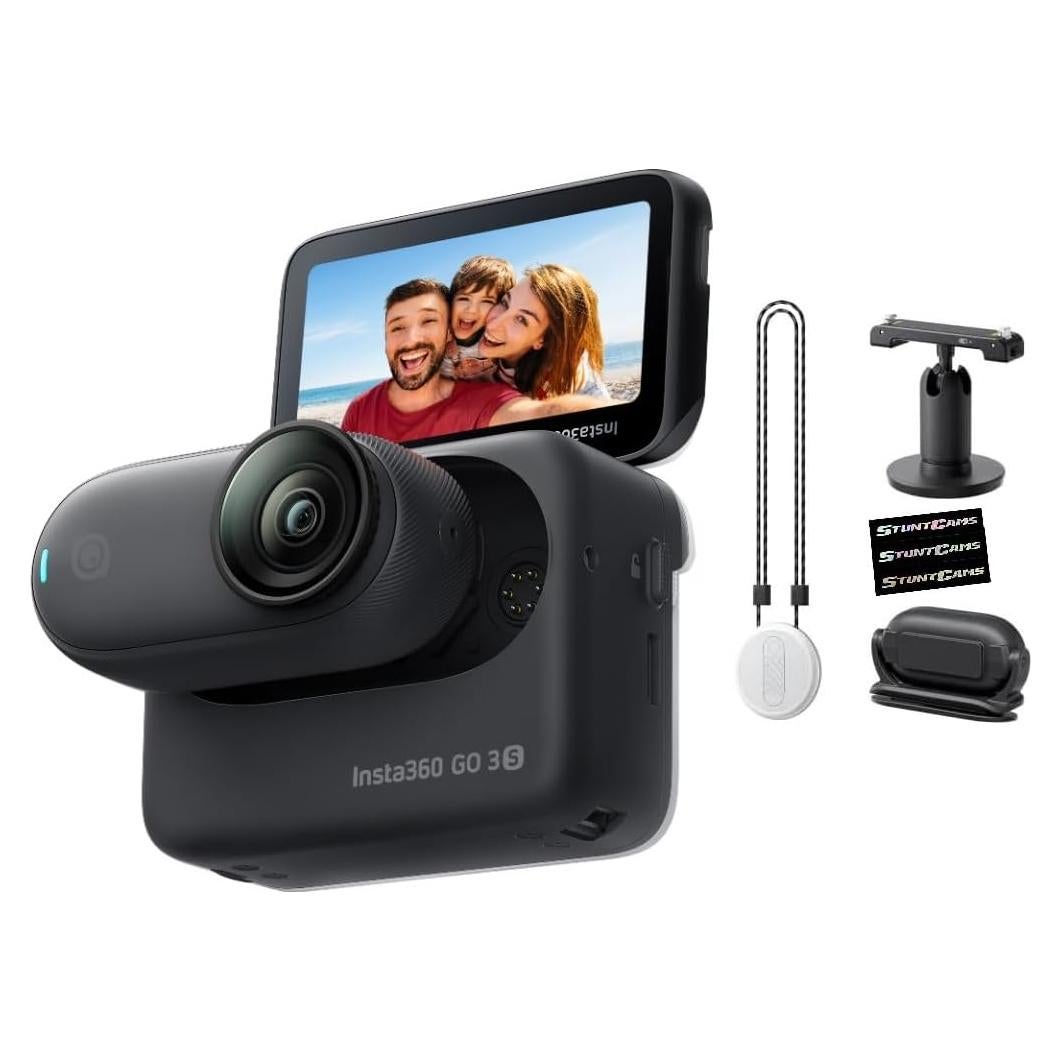 Cámara de Acción Insta360 GO 3S Negra 64GB Video 4K Portátil