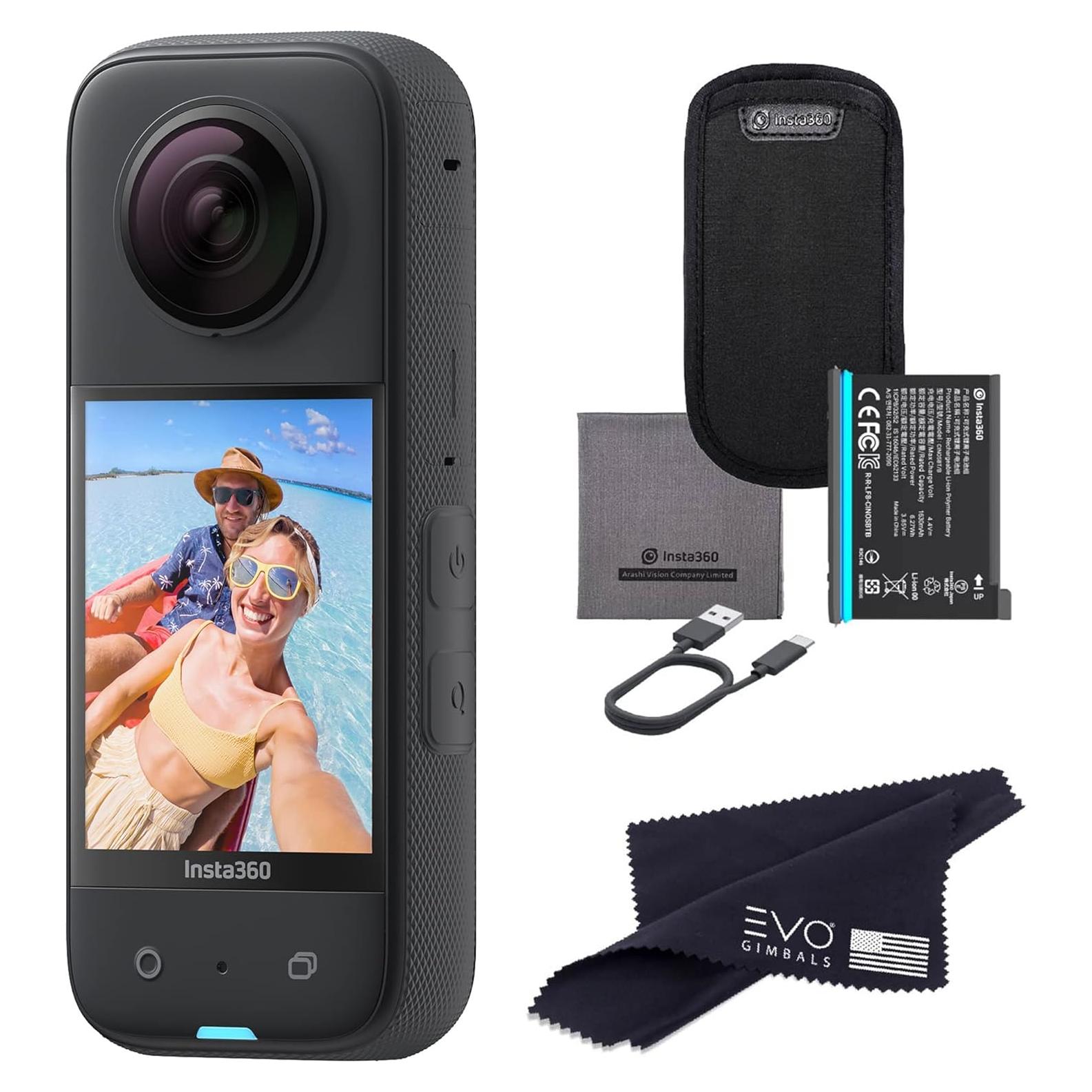 Cámara de Acción Insta360 X3 360 Grados 5.7K Pantalla Táctil