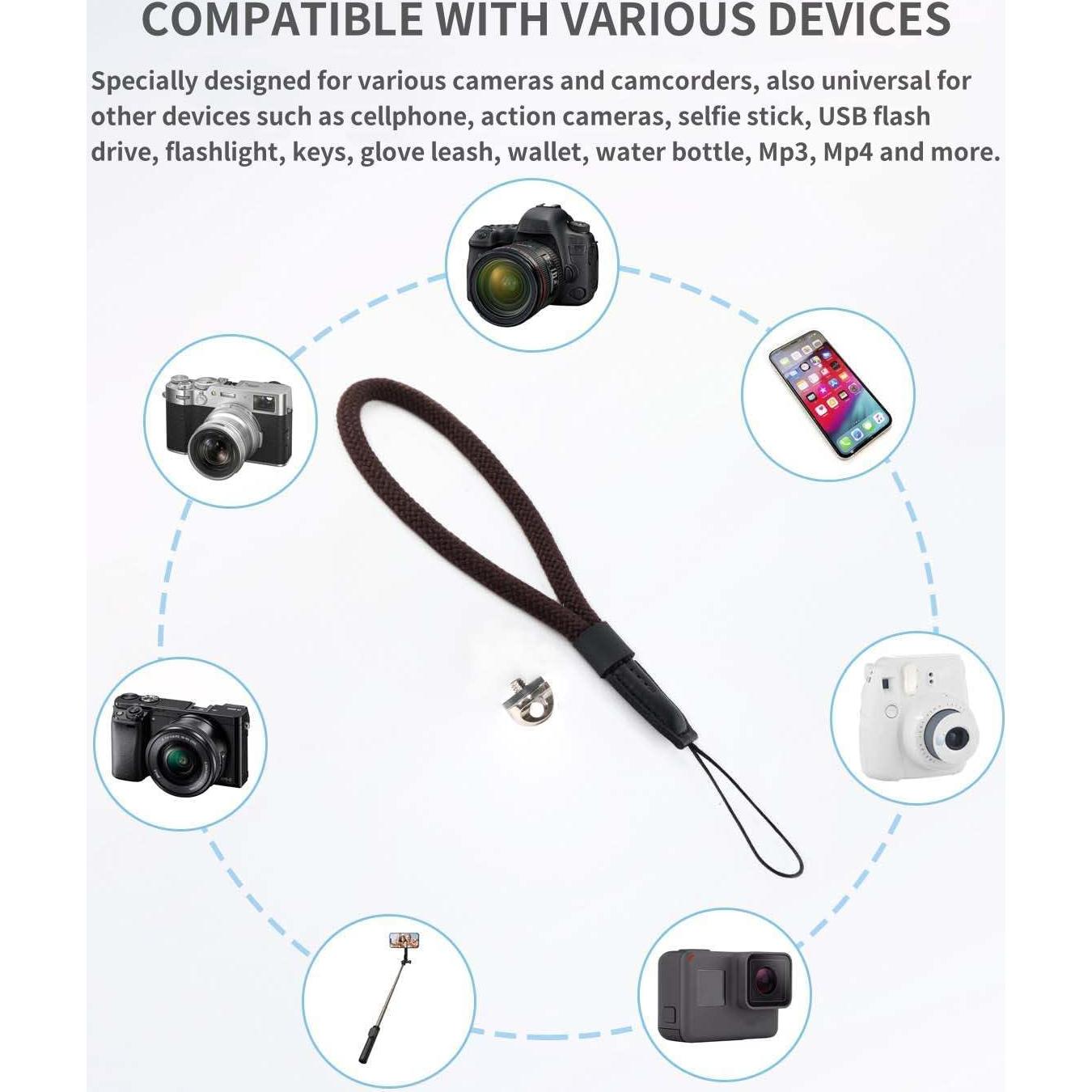 Correa de Muñeca para Cámara Keabroir CHS-M005UNICOF Algodón Café